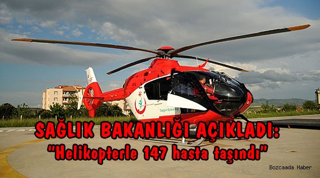 10 yılda Bozcaada’dan 147 hasta helikopter ile taşındı