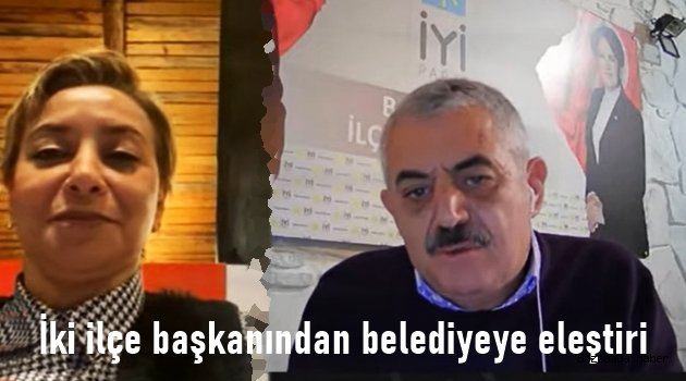 AKP ve İYİP ilçe başkanları canlı yayında belediye başkanını eleştirdi  
