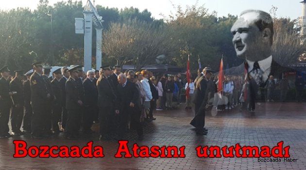 Bozcaada'da Atatürk, ölümünün 79. yılında törenle anıldı