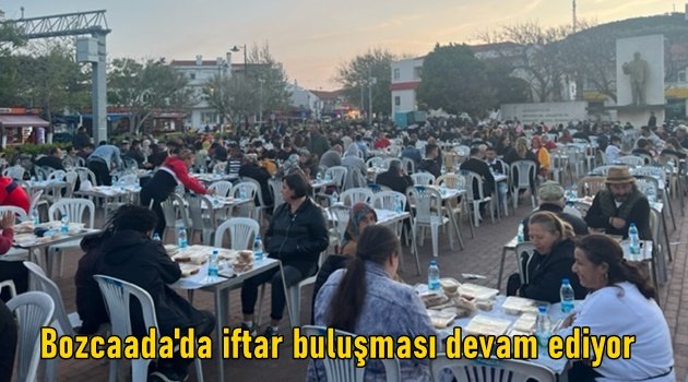 Bozcaada'da iftar buluşması