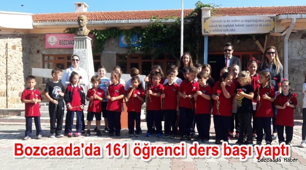 Bozcaada'da yeni öğretim yılında 161 öğrenci ders başı yaptı