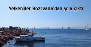 Bozcaada’dan yola çıkan yelkenliler güneye iniyor