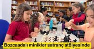 Bozcaadalı minikler satranç öğreniyor