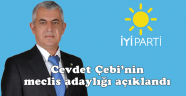 Cevdet Çebi’nin belediye meclis üyeliği adaylığı açıklandı