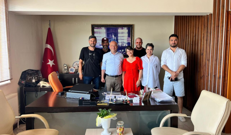 TİP İlçe Başkanı Özçalcı ve yönetiminden Başkan Göztepe’ye ziyaret