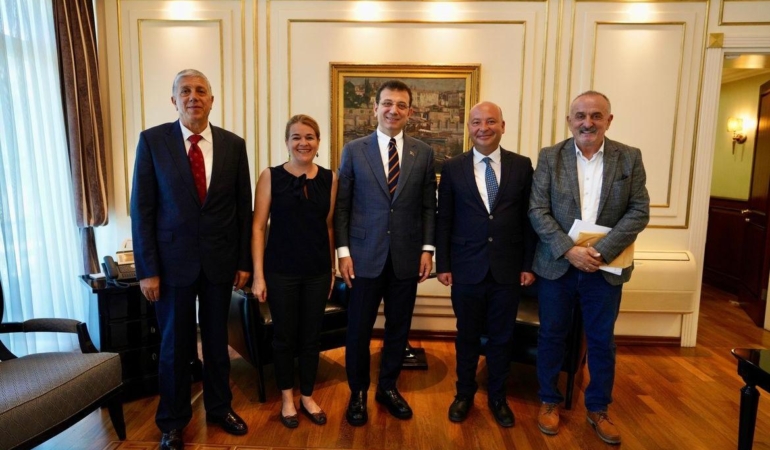 Göztepe İmamoğlu’nu İstanbul’da ziyaret etti!