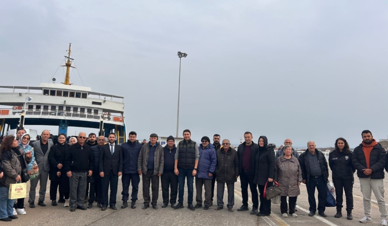 Bozcaada’da ilk: Kaymakam Haydaroğlu askere gitti