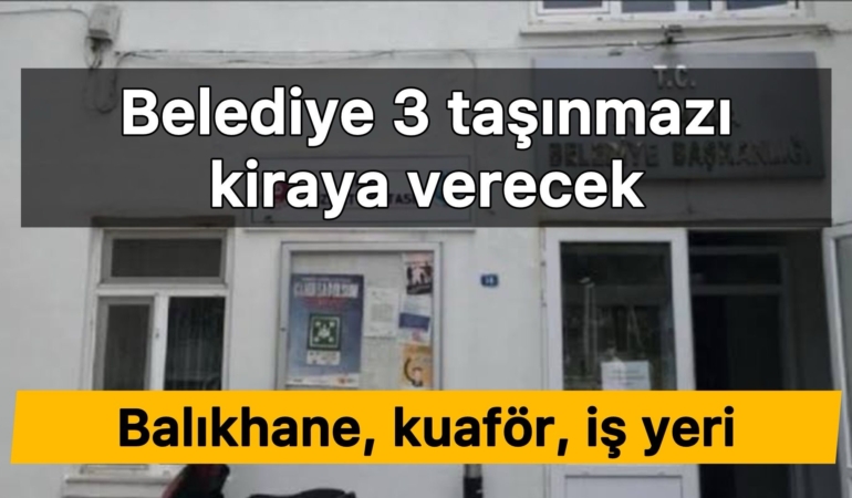 Bozcaada Belediyesi 3 Taşınmanızı Kiraya Veriyor