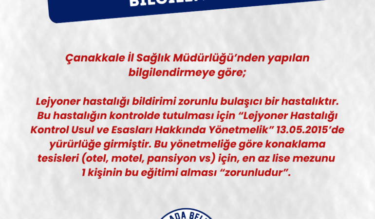 Konaklama işletmelerinin dikkatine!