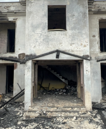 bozcaada otel yangın