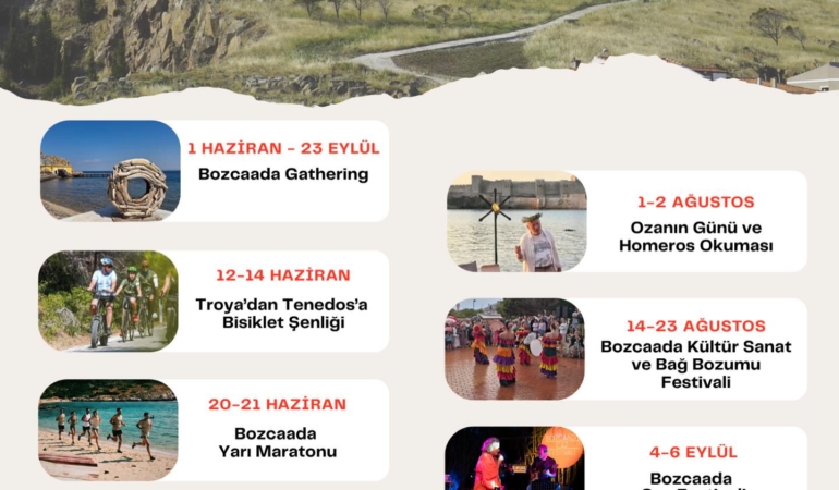 Bozcaada 2026 Etkinlik Takvimi Yayınlandı
