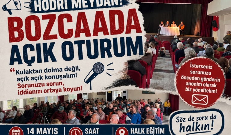 Bozcaada Haber’den Açık Oturum