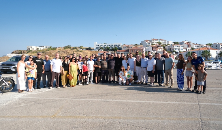 Bozcaada’nın Sevilen Sahil Güvenlik Komutanı İzmir’e Uğurlandı