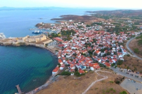 bozcaada yerel küçük sakin yavaş